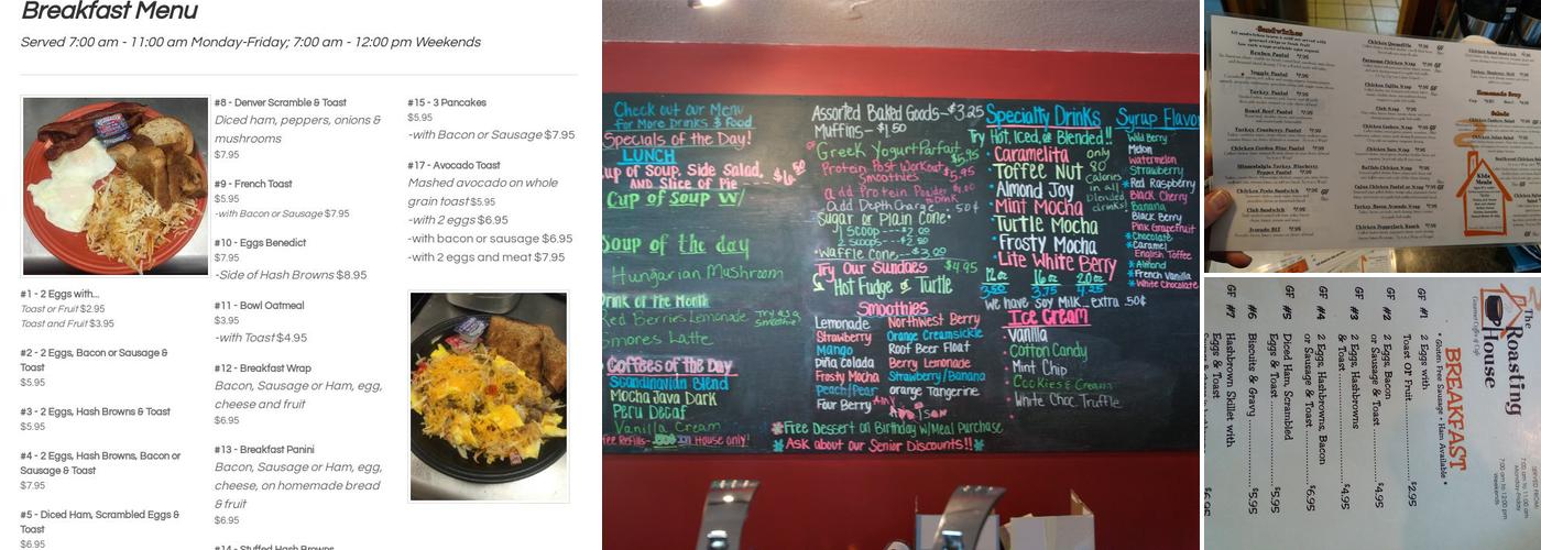 The Roasting House Menu