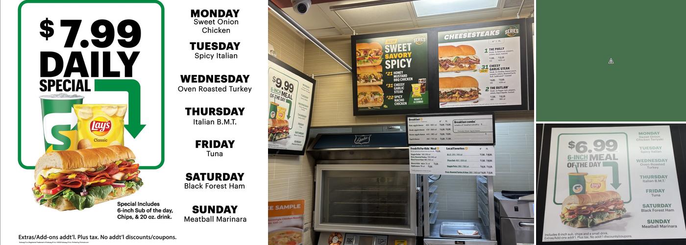 Subway Menu