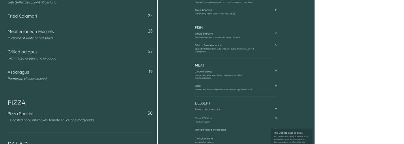 Basil Leaf Cafe Menu