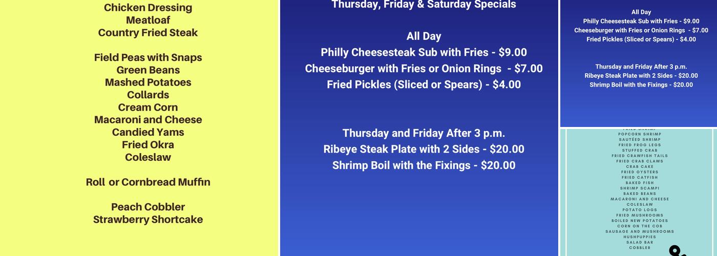 Eagle Rock Grill Menu