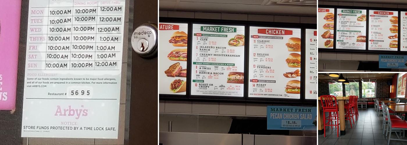 Arby's Menu