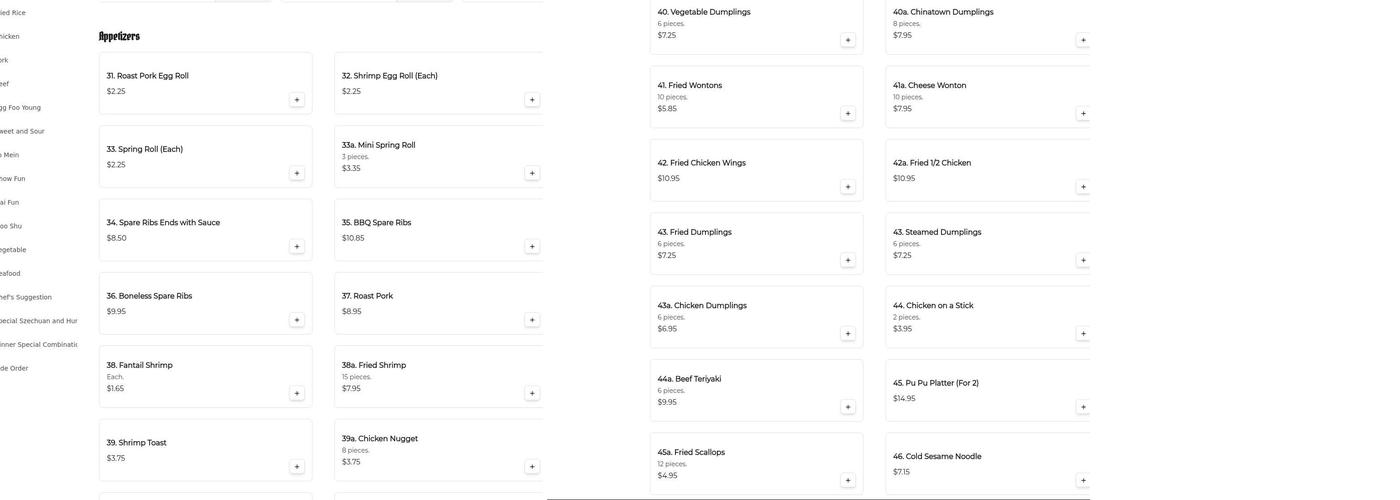 Tommy's Kitchen Menu