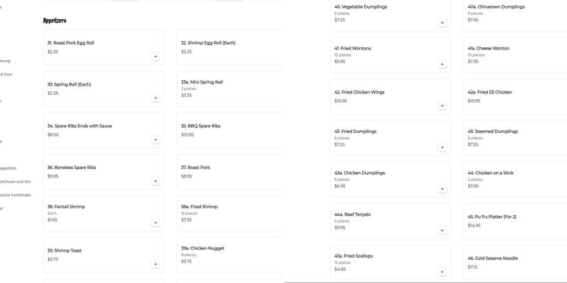 Tommy's Kitchen Menu