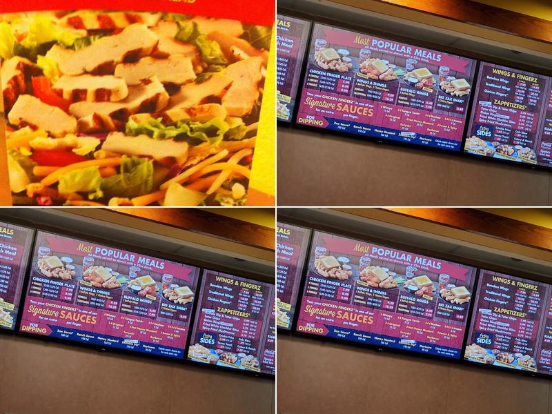 Zaxby's Chicken Fingers & Buffalo Wings Menu