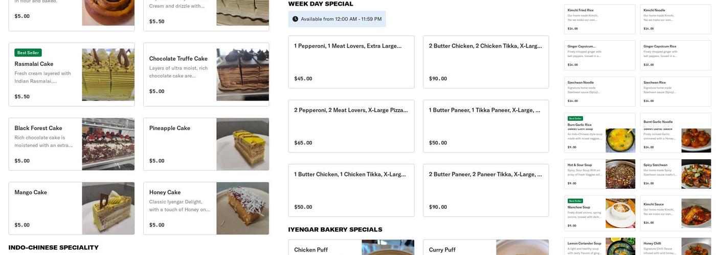 Tikka Pizza Kitchen Menu