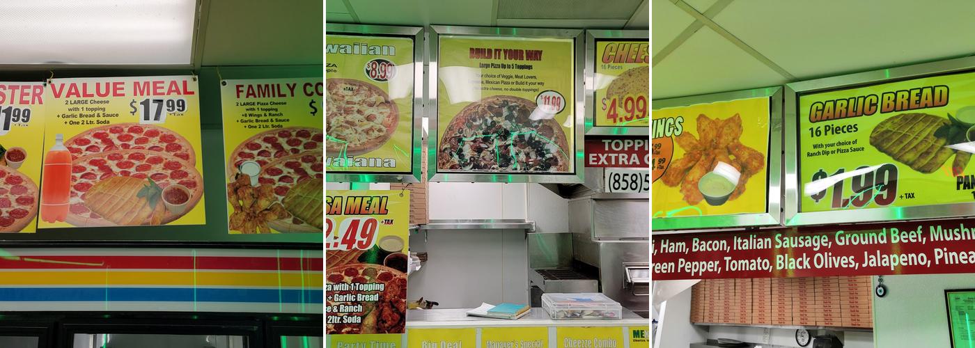 Mesa Pizza Menu