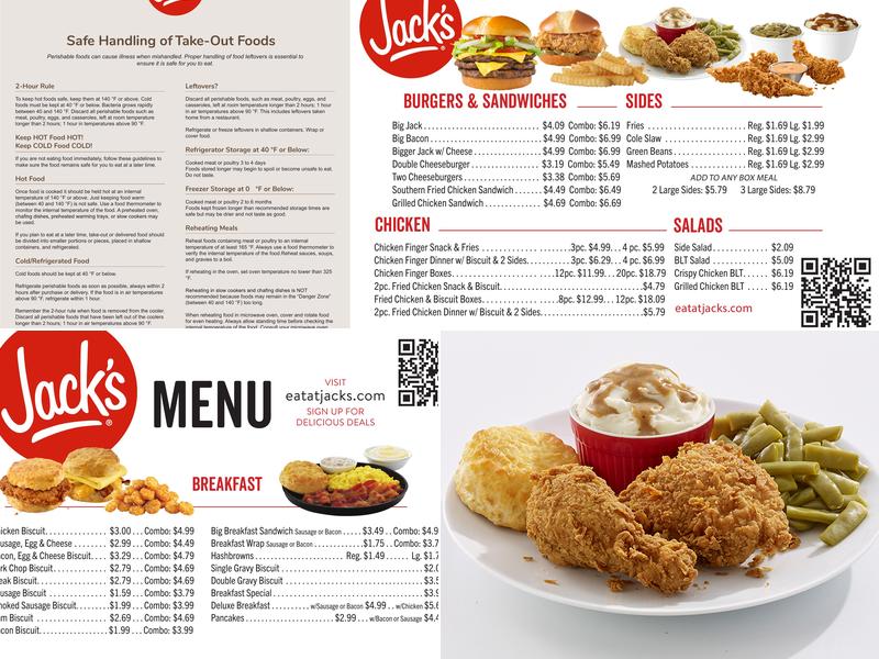 Jack's Menu