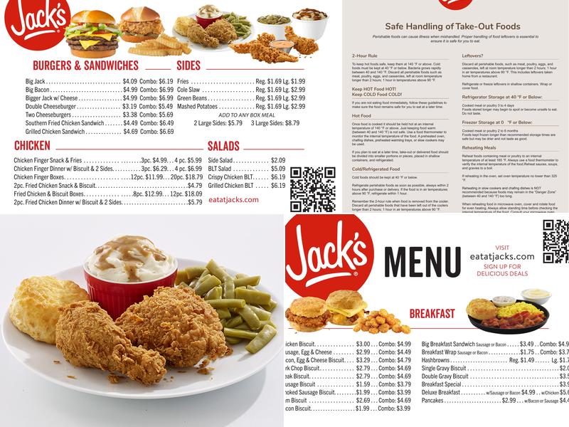 Jack's Menu