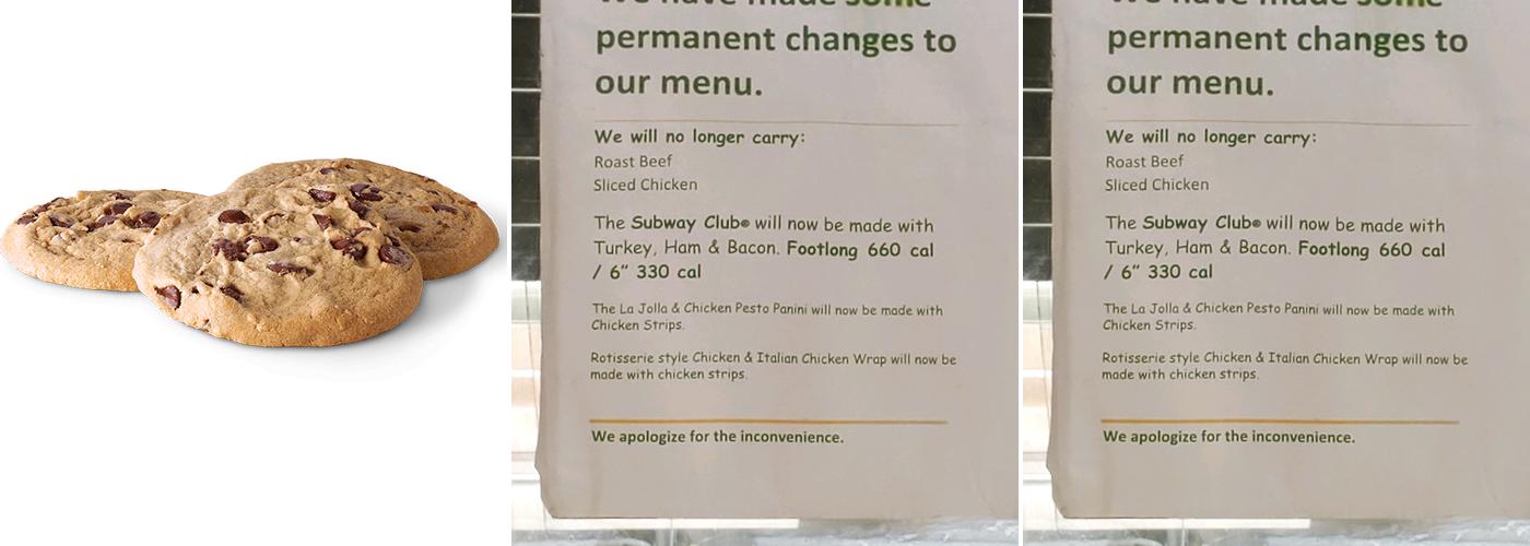 Subway Menu