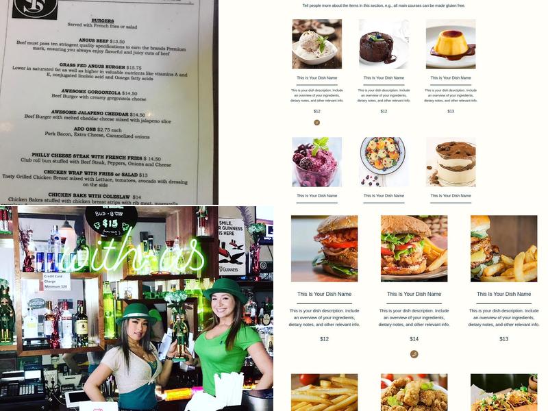 First Stop Bar & Grill Menu