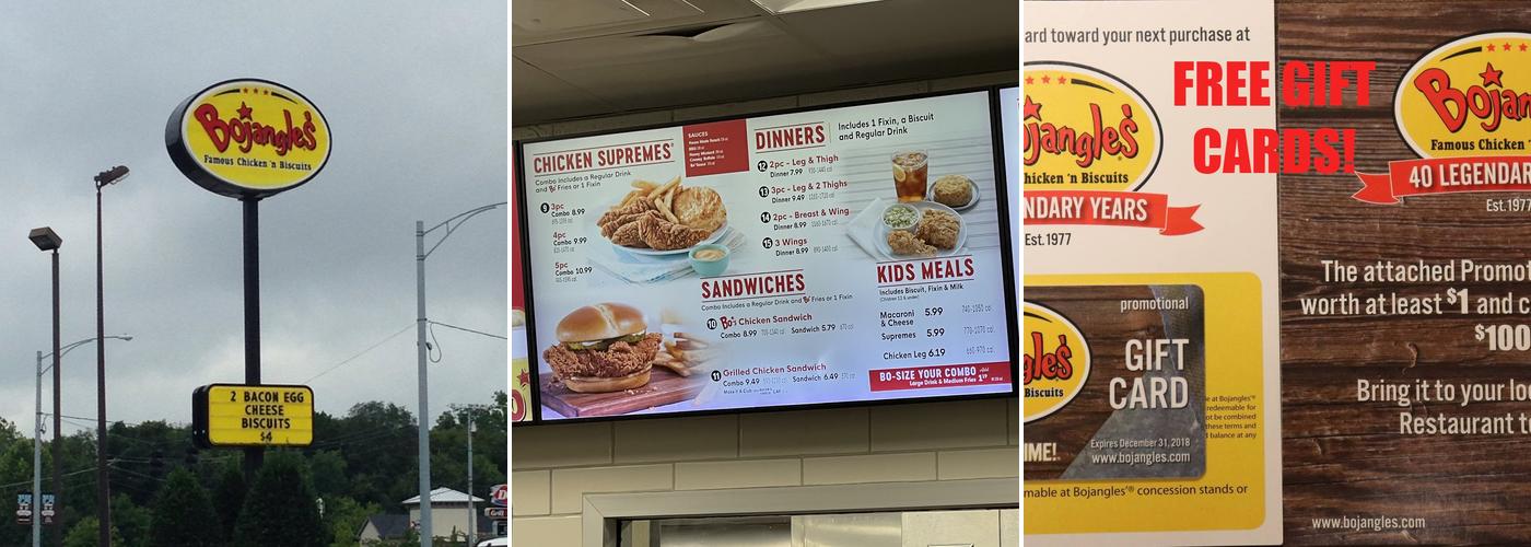 Bojangles Menu