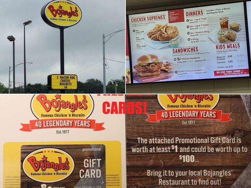 Bojangles Menu