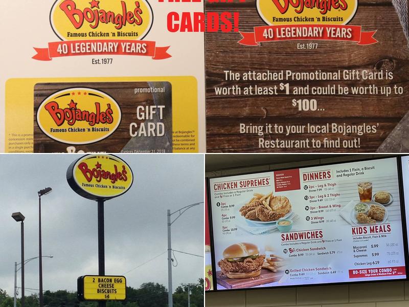 Bojangles Menu