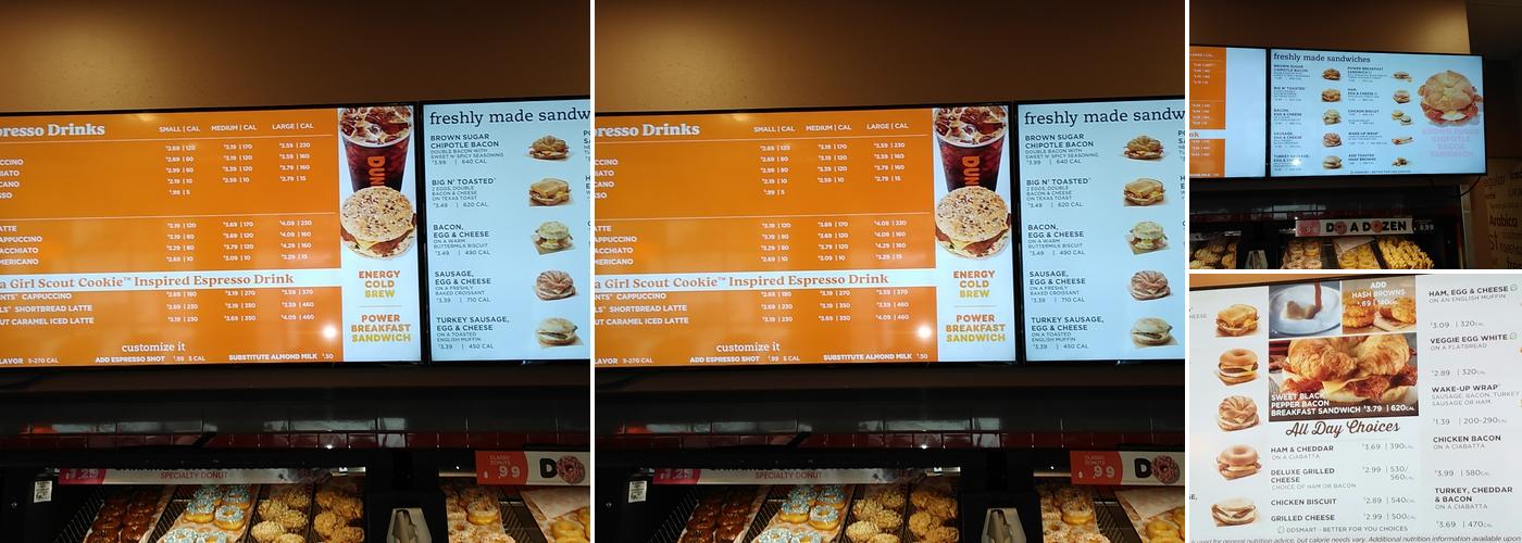 Dunkin' Menu