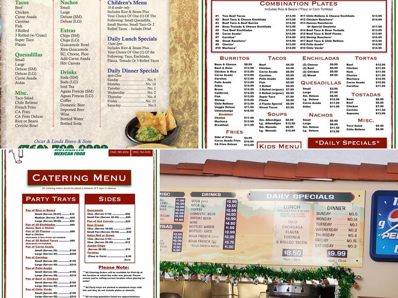 La Cocina Menu