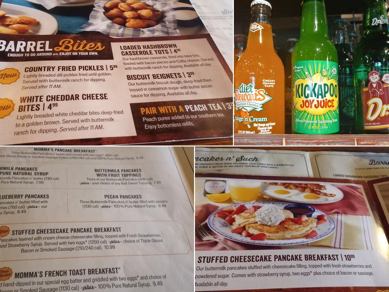 Cracker Barrel Old Country Store Menu