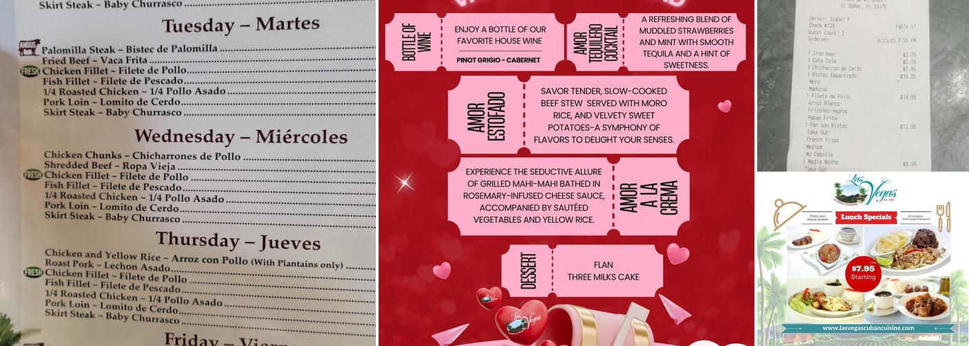 Las Vegas Cuban Cuisine Menu