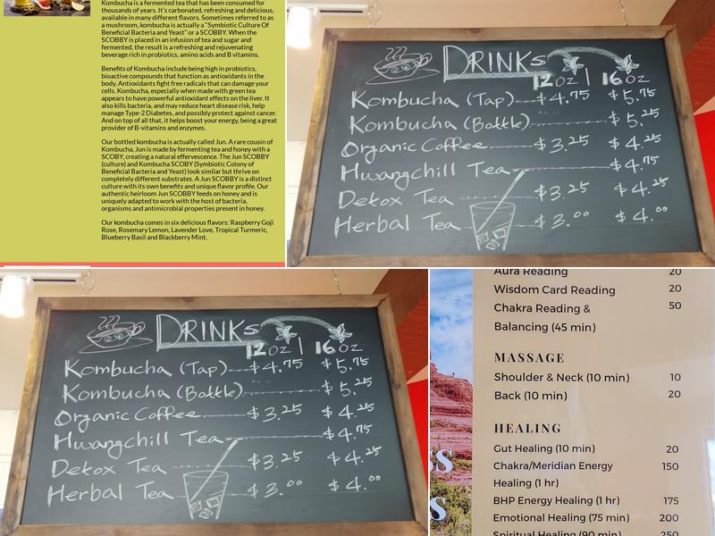 Sedona Wellness Cafe Menu