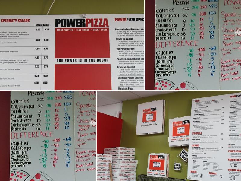 Power Pizzeria Menu