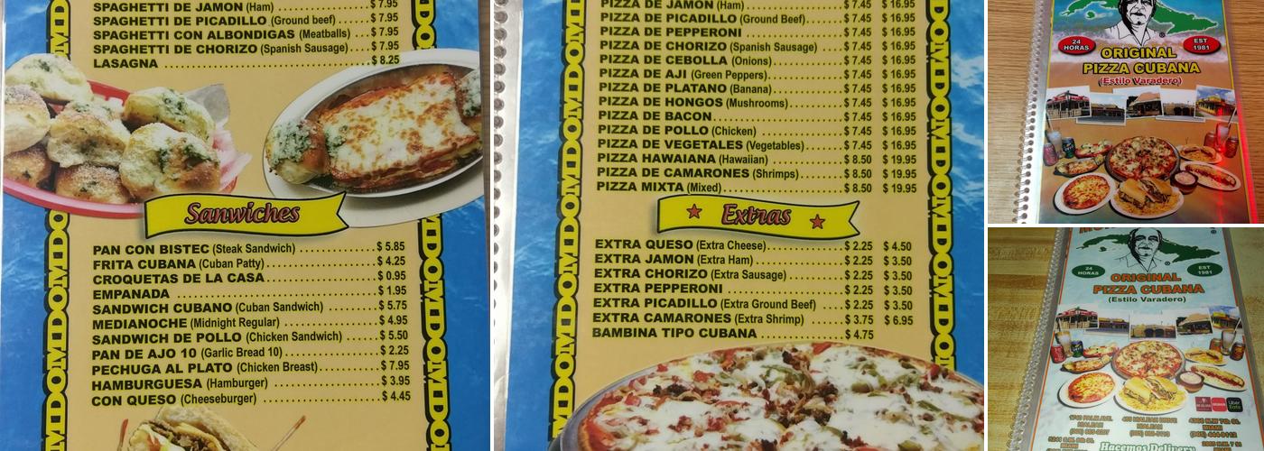 Nikki Pizza La Original Menu