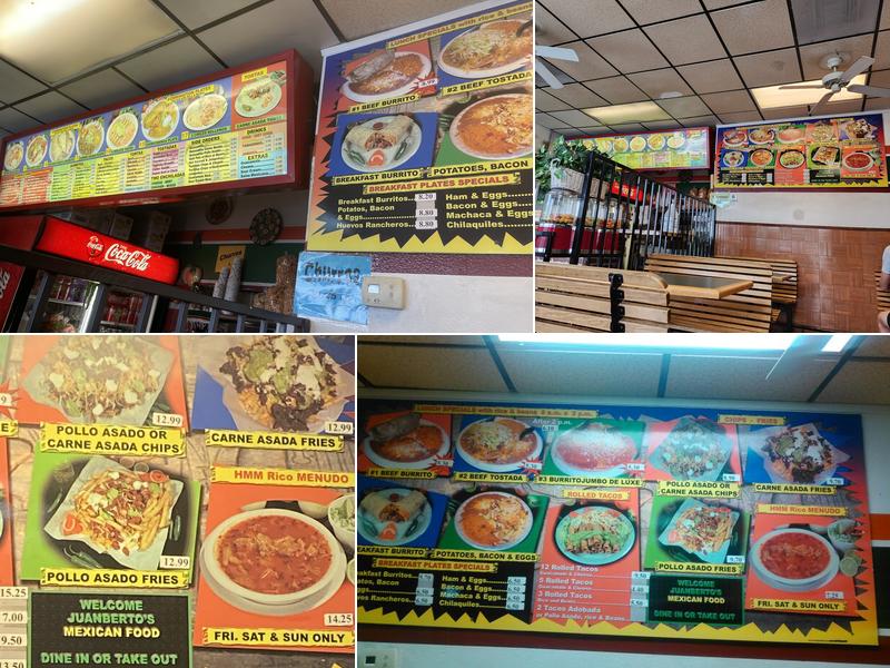 Juan Bertos Mexican Food Menu