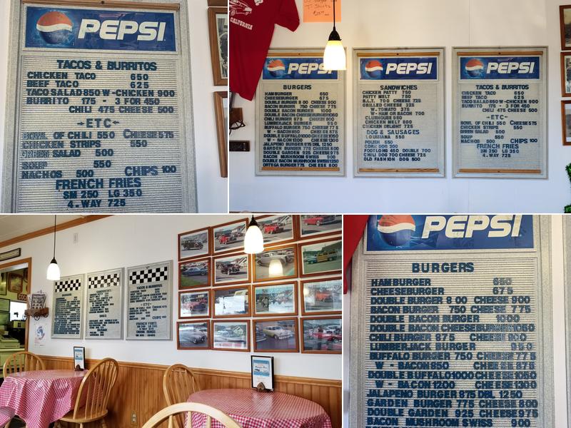 D J's Burger Bar Menu