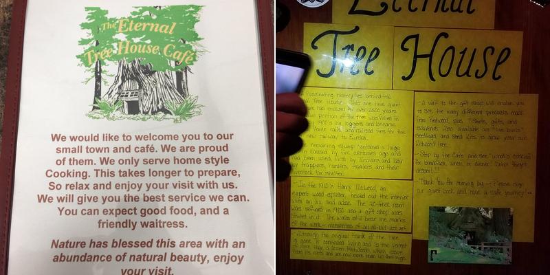The Eternal Tree House Cafe Menu