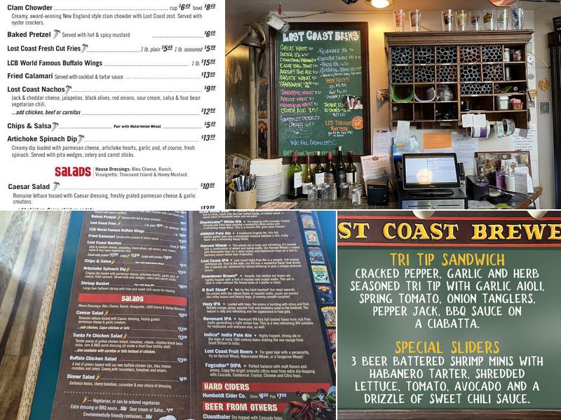 Lost Coast Brewery & Cafe Menu