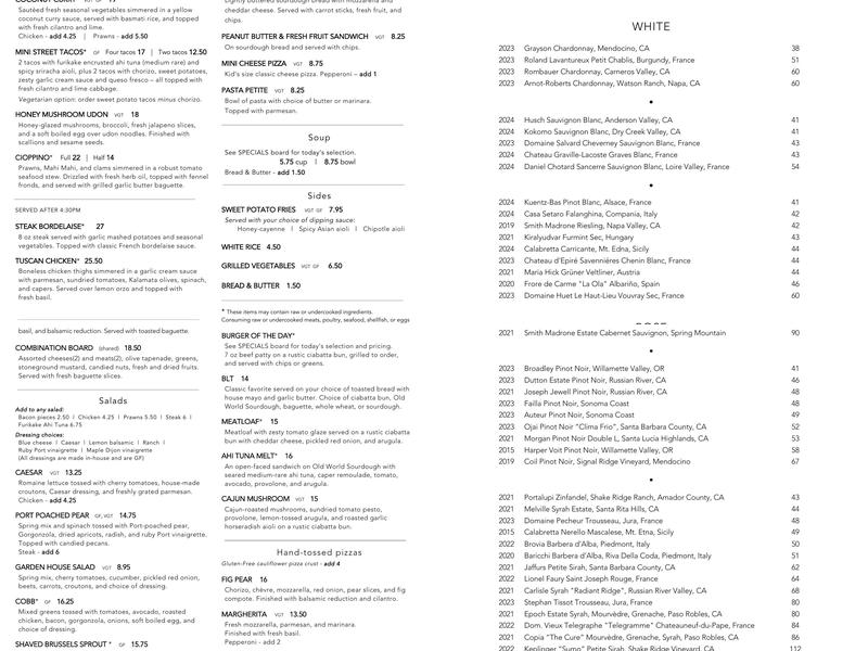Ramone's Bakery & Cafe Menu