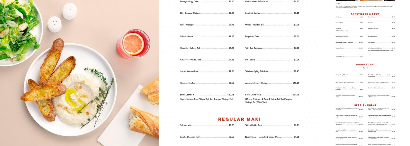 Kome Menu