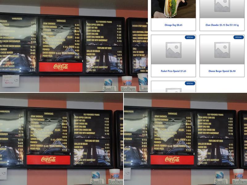 Bob's Footlongs Menu