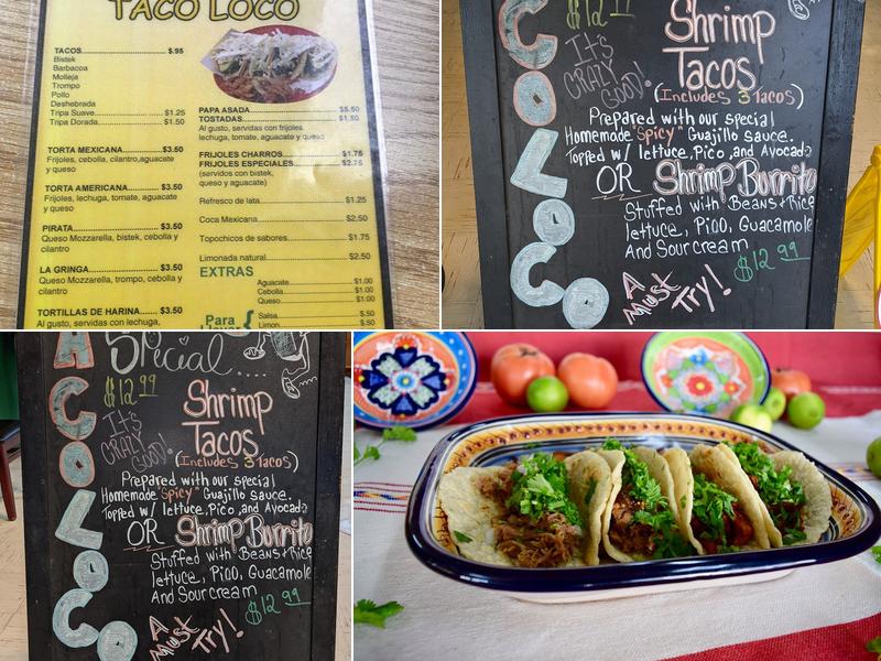 Taco Loco Menu