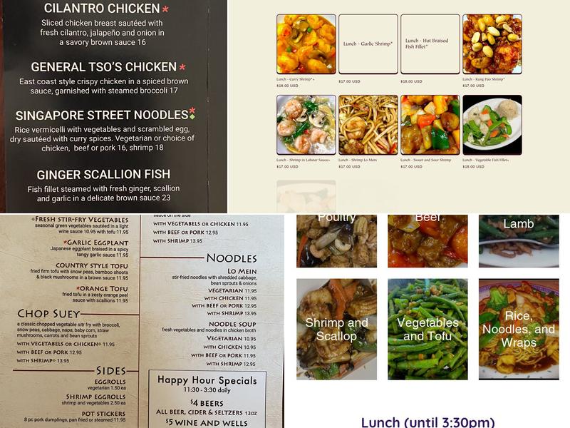 Peking Wok Chinese Restaurant Menu