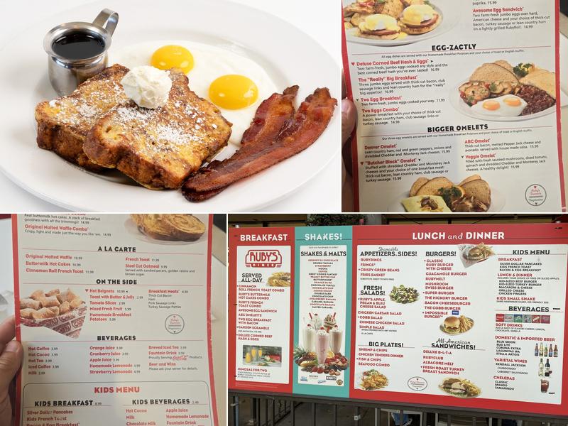 Ruby's Diner Menu