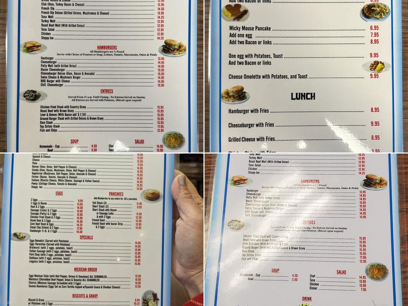 Cully's Restaurant Menu