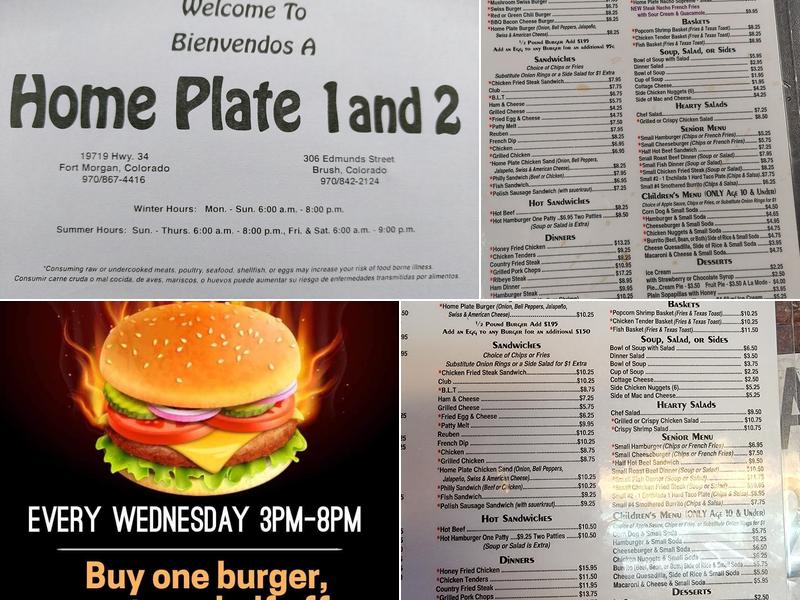 Home Plate Fort Morgan Menu