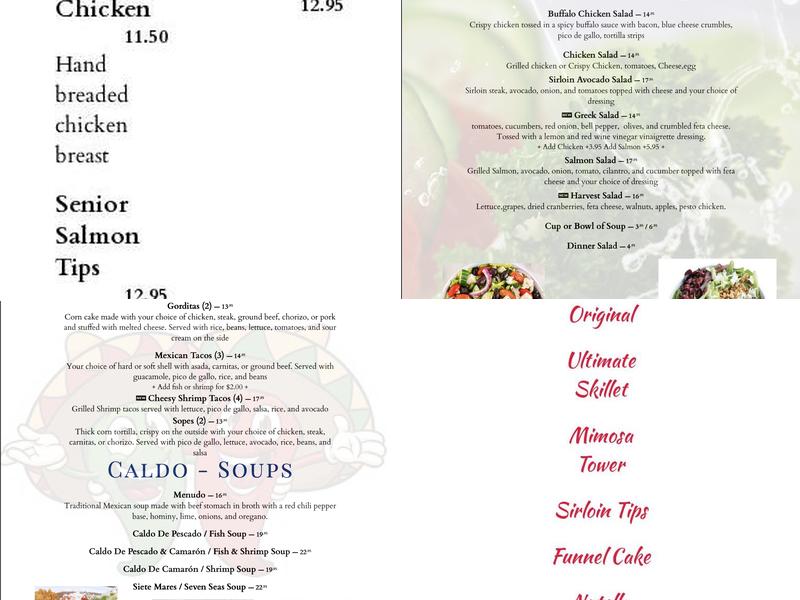 Acapulco Bay Menu