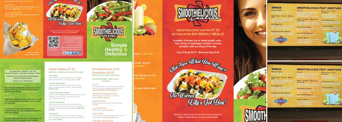 Smoothielicious Menu