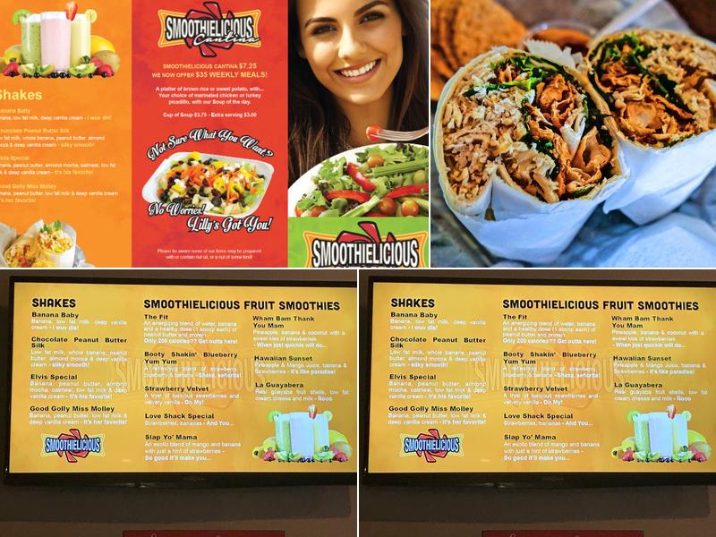 Smoothielicious Menu