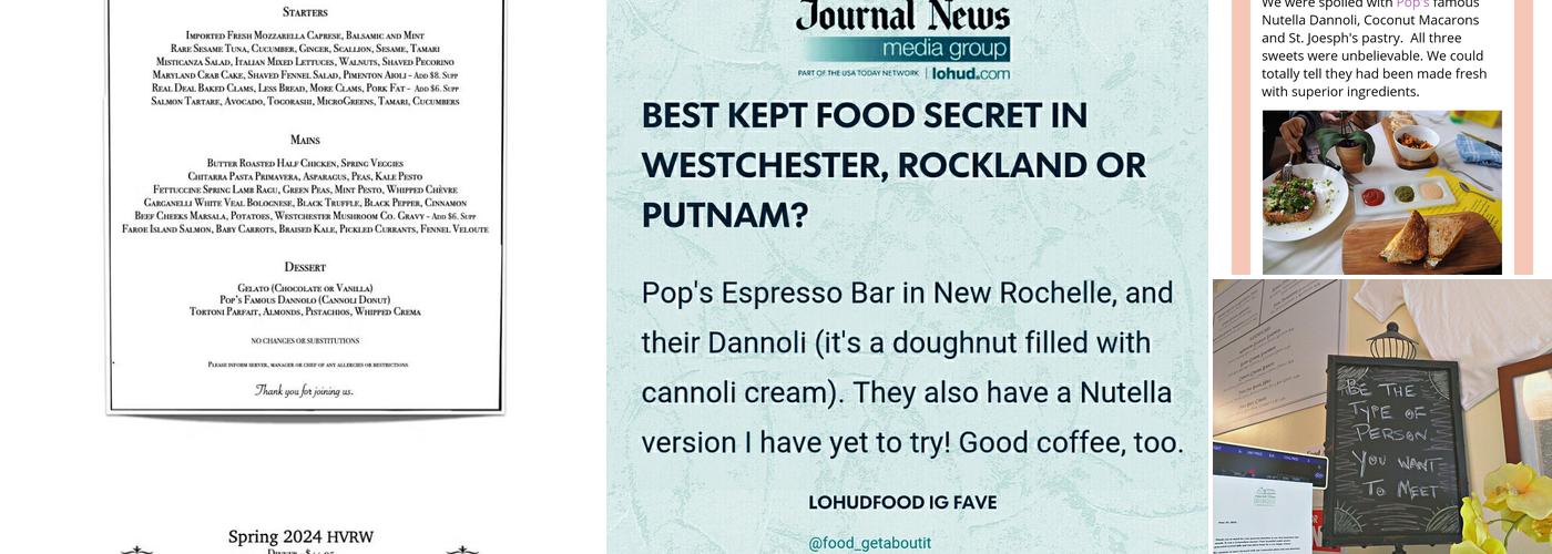 Pop's Espresso Bar Menu