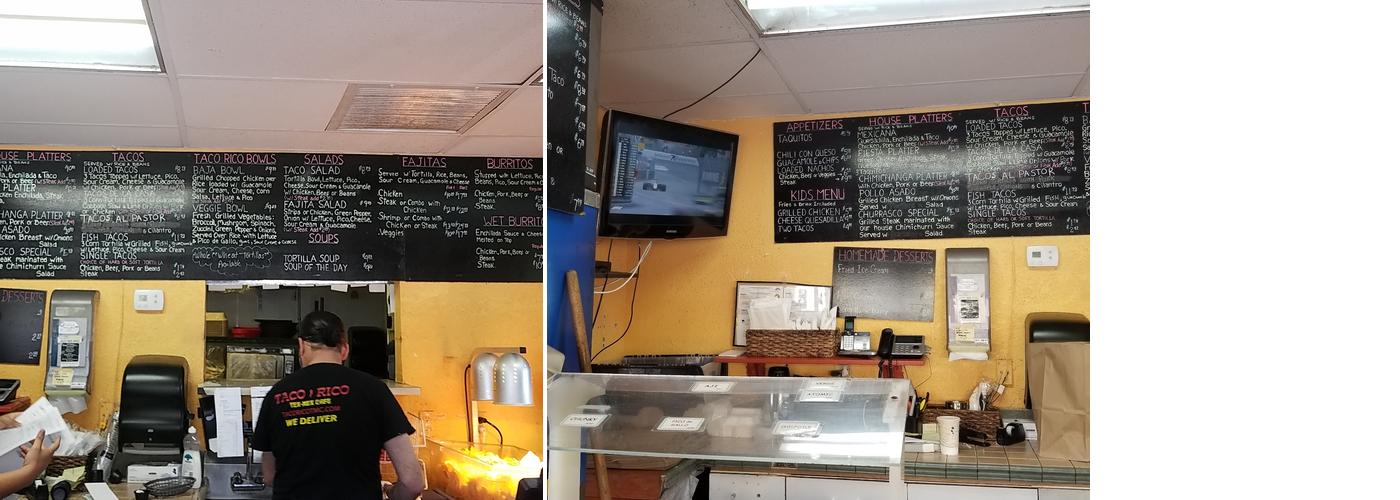 Taco Rico Coral Gables Menu