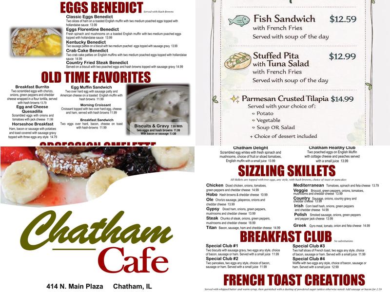 Chatham Cafe Menu