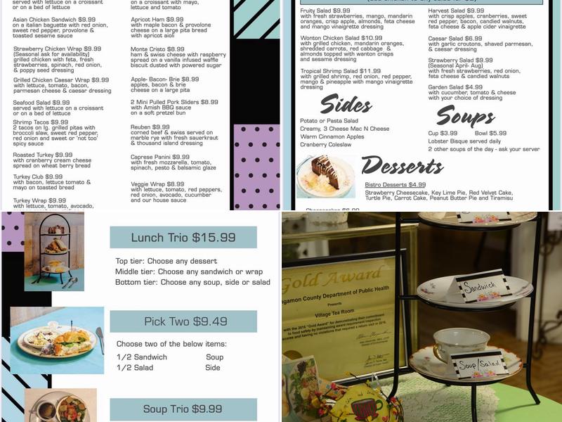 Village Tea Room & Gift Shop Menu