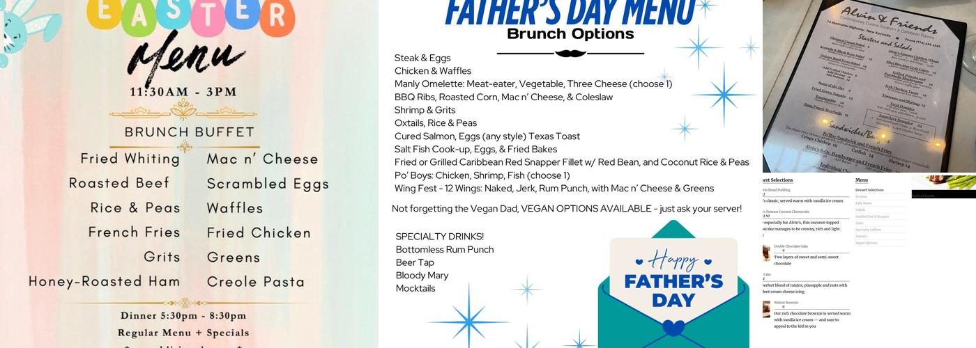 Alvin & Friends Menu