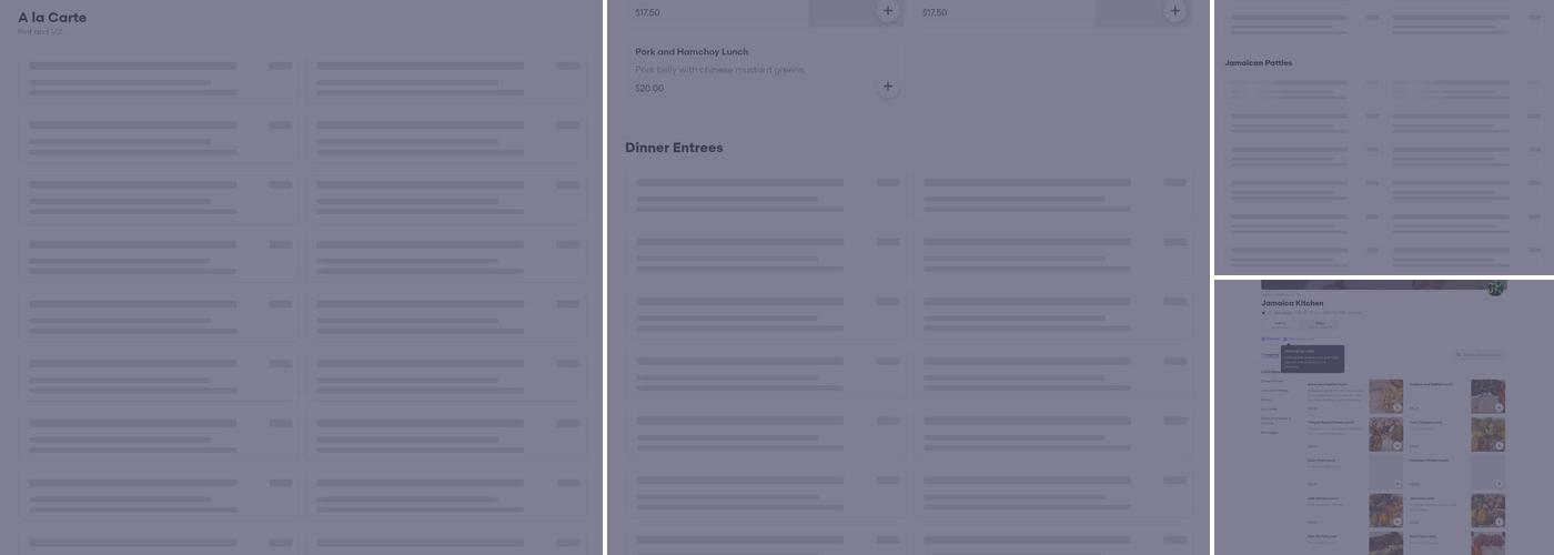 Jamaica Kitchen Menu