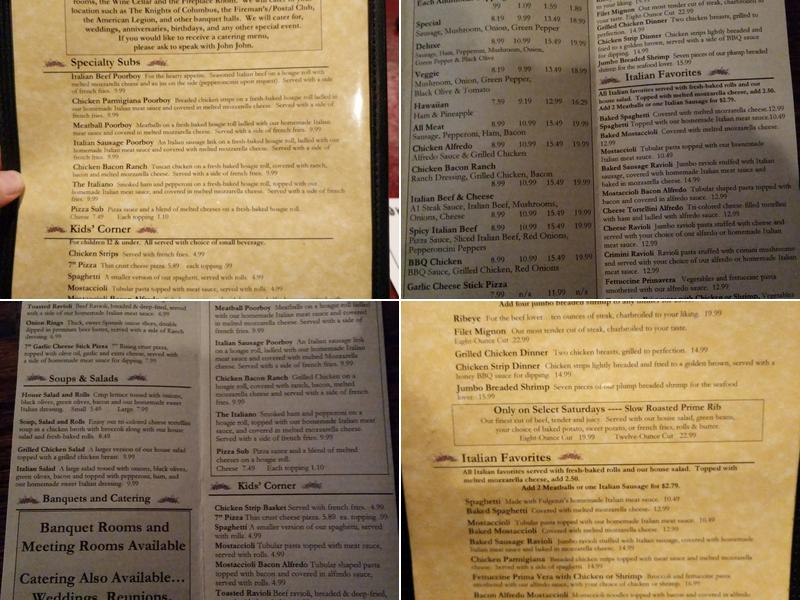Fulgenzi's Catering Menu