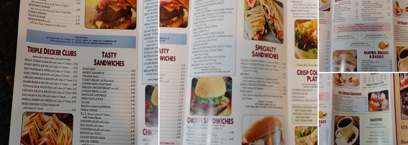 Gold Mine Cafe Menu