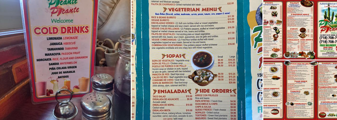 Picante Picante Menu