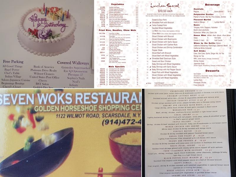Seven Woks Menu