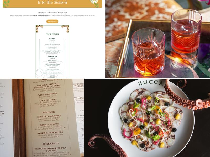 Zucca Menu